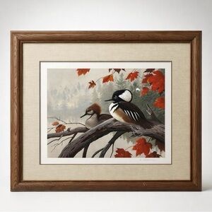 “Misty Morning" Signed and Numbered Lithograph by Rod Lawrence